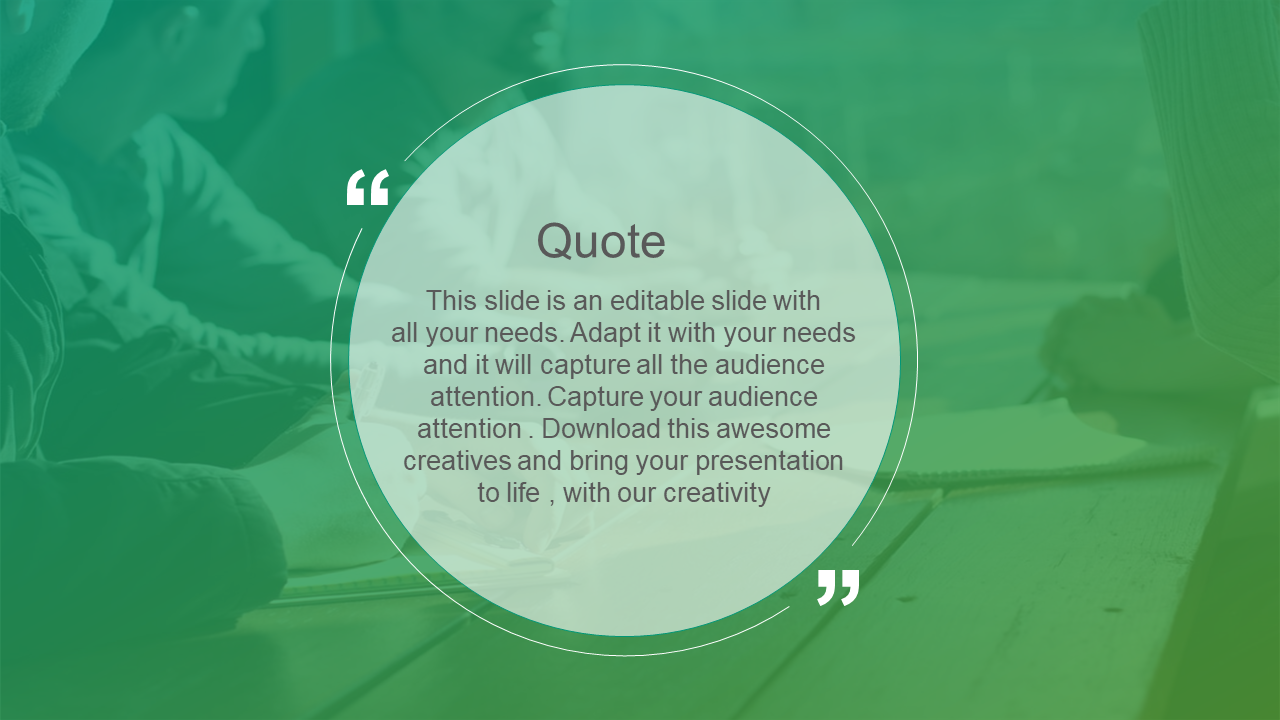 Quote PowerPoint Template and Google Slides Presentation